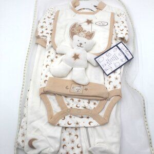 Kyle & Deena Unisex Baby 3-6 Months 9 Piece Gift Set Hat Bodysuit Pants Bib NEW